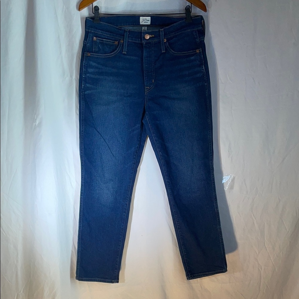 J. Crew Blue Straight-Leg Jeans Classic Style